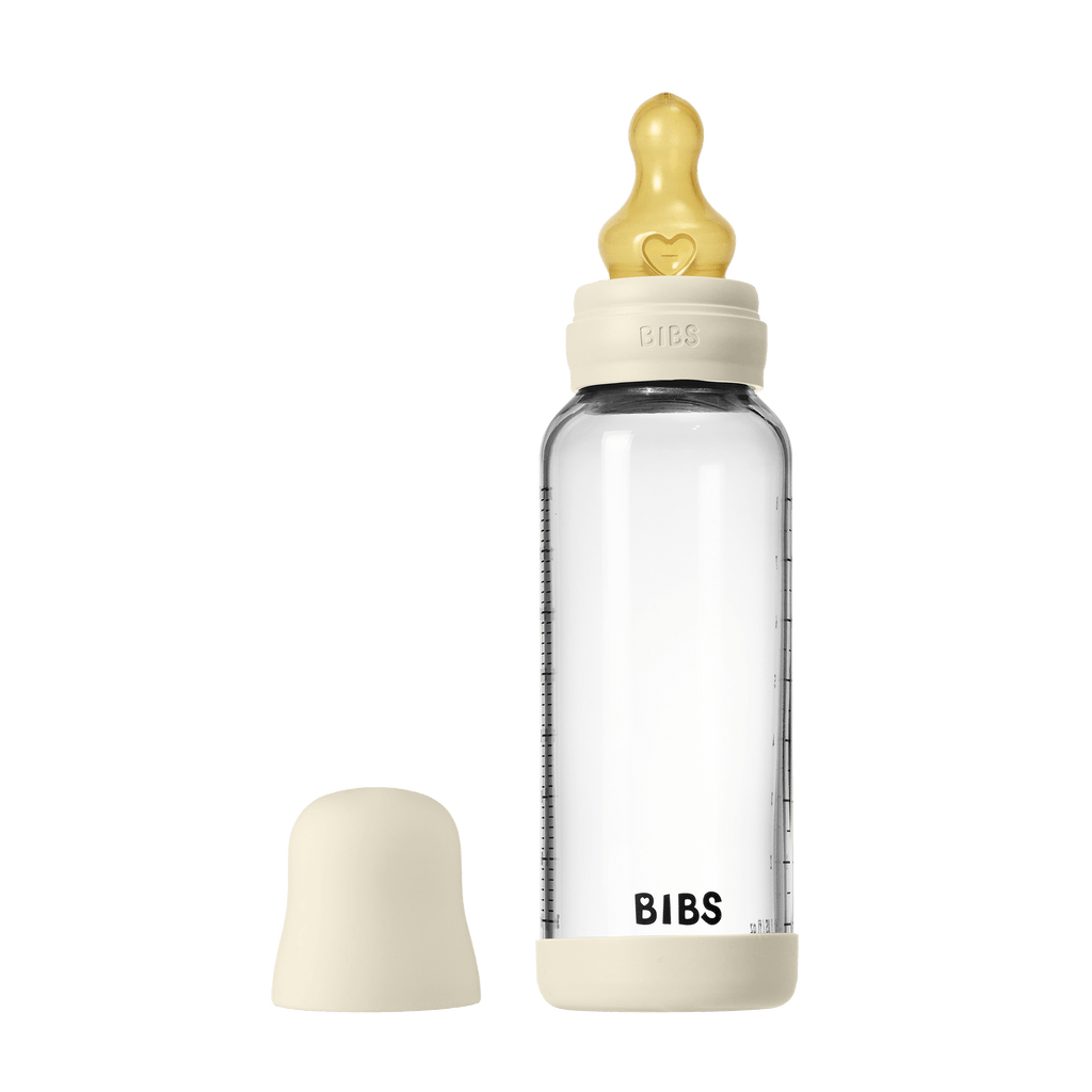 Daily Care Glass Baby Bottle with Natural Rubber Nipple Set - Medium Flow 2+ Months for daily home and personal routines with baby care and kids products