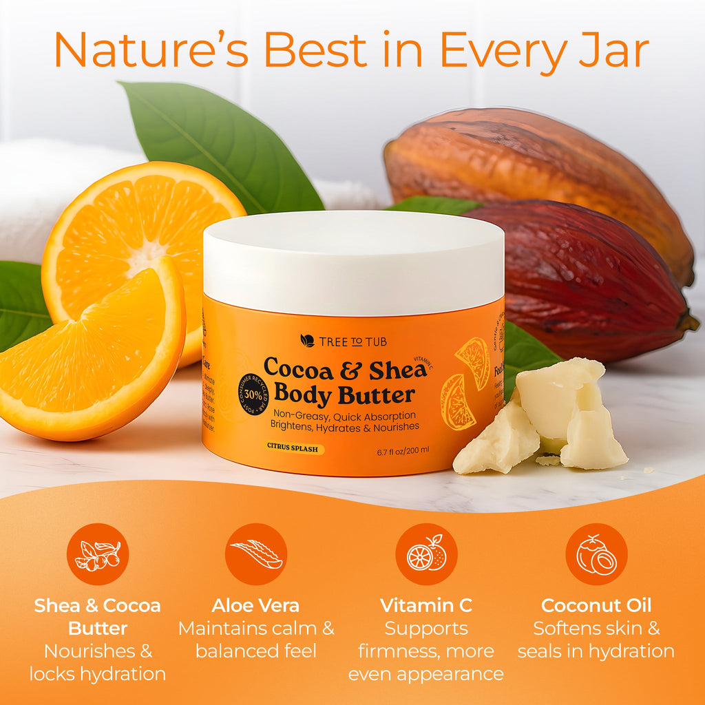 Home Essentials Cocoa and Shea Body Butter for daily home and personal routines with general everyday essentials