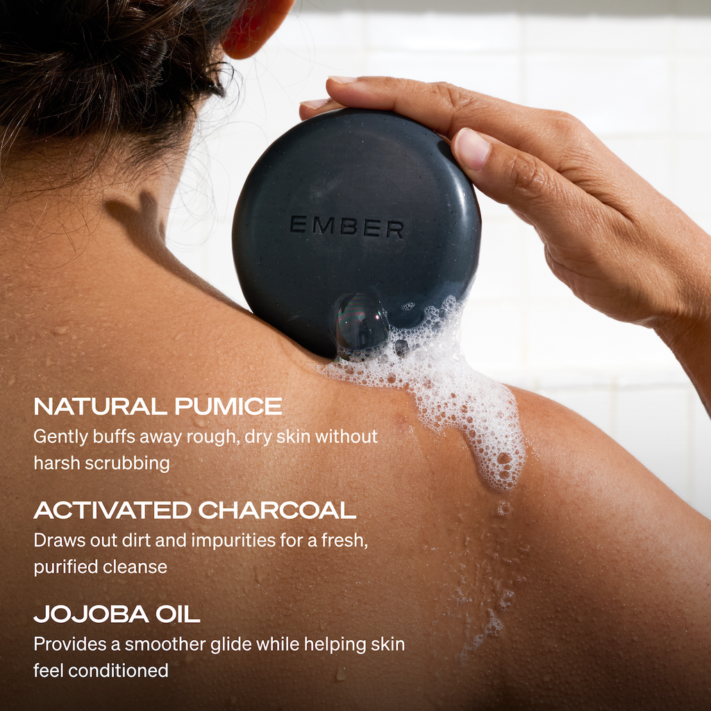 Practical Living Charcoal Exfoliating Cleanser Bar for daily home and personal routines with cleaning laundry and paper products