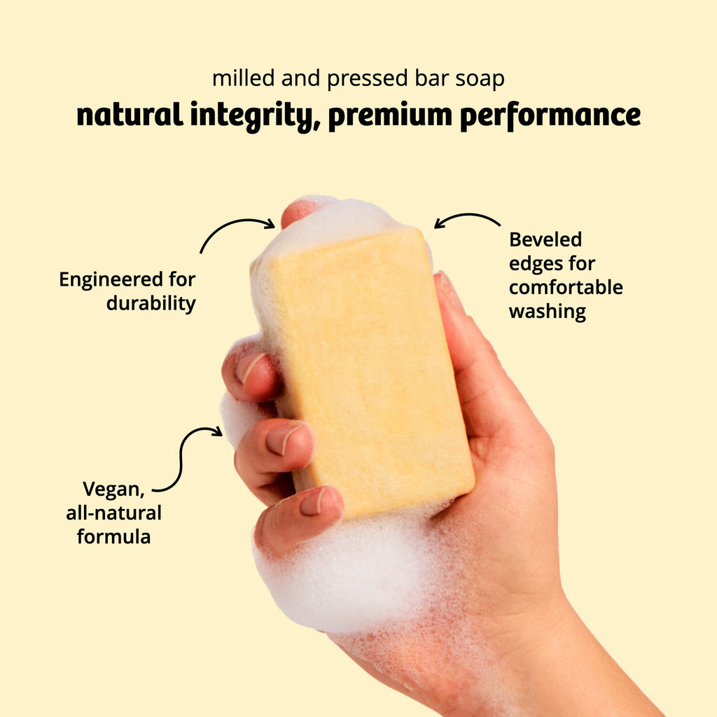 Home Essentials Exfoliating Body Bar Soap - Purple Rain for daily home and personal routines with bath body and hygiene
