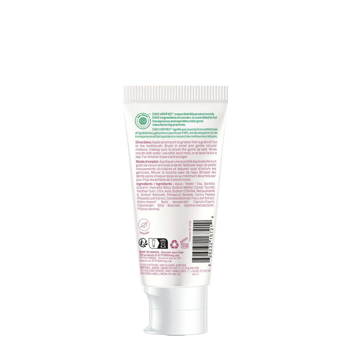 Daily Care baby leaves Training Toothpaste for daily home and personal routines with oral care