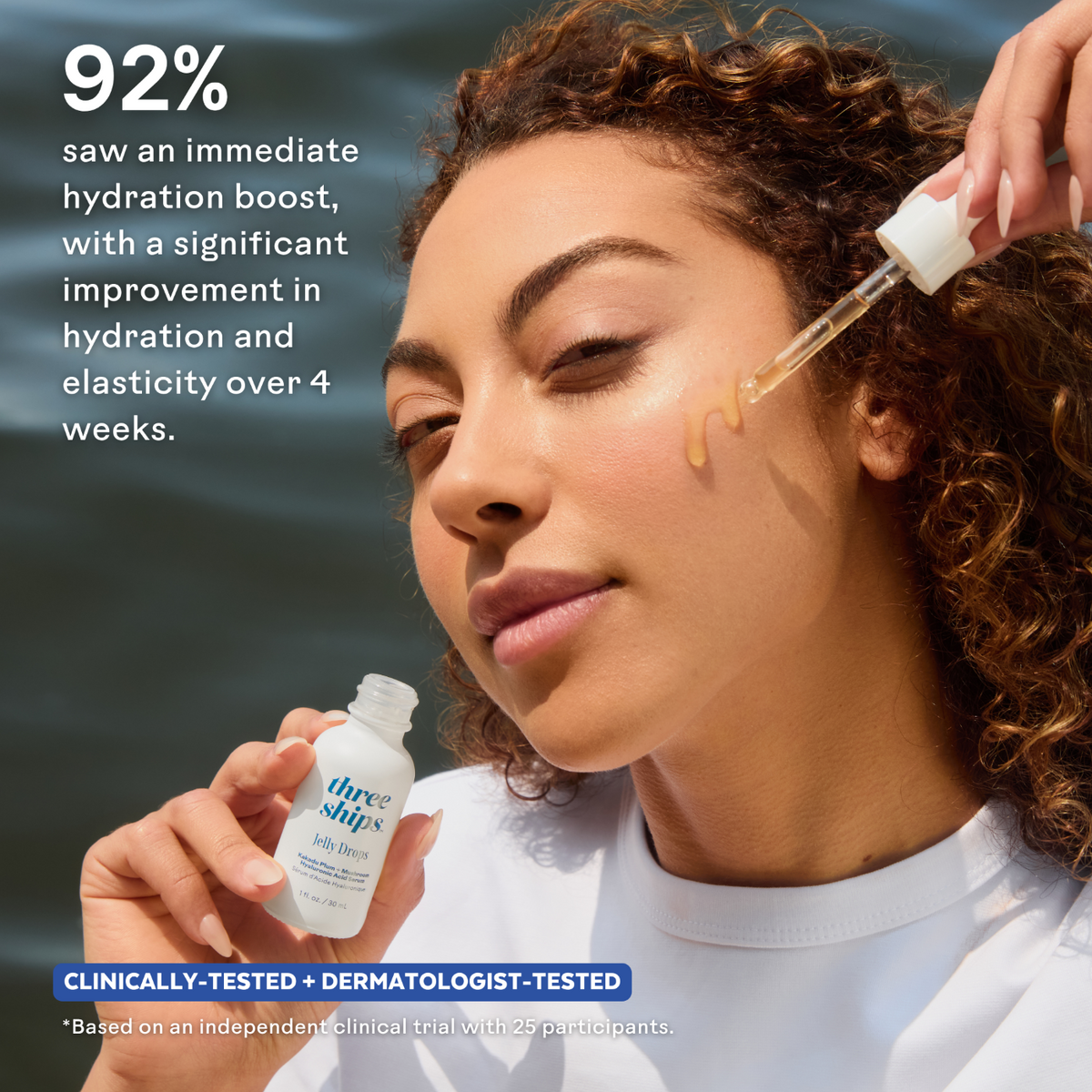 Home Essentials Jelly Drops Kakadu Plum + Mushroom Hyaluronic Acid Serum for daily home and personal routines with facial skin and sun care