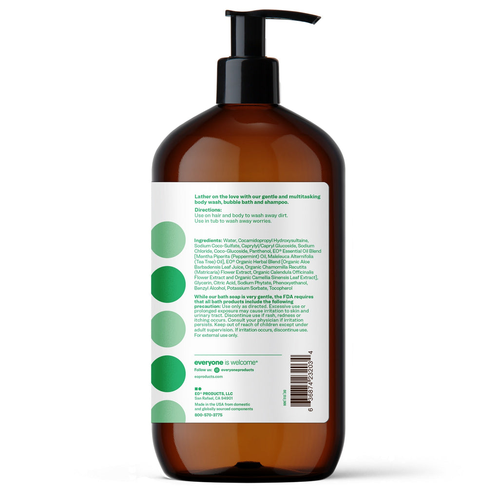Daily Care 3in1 Soap, Shampoo, and Bubble Bath for daily home and personal routines with hair care