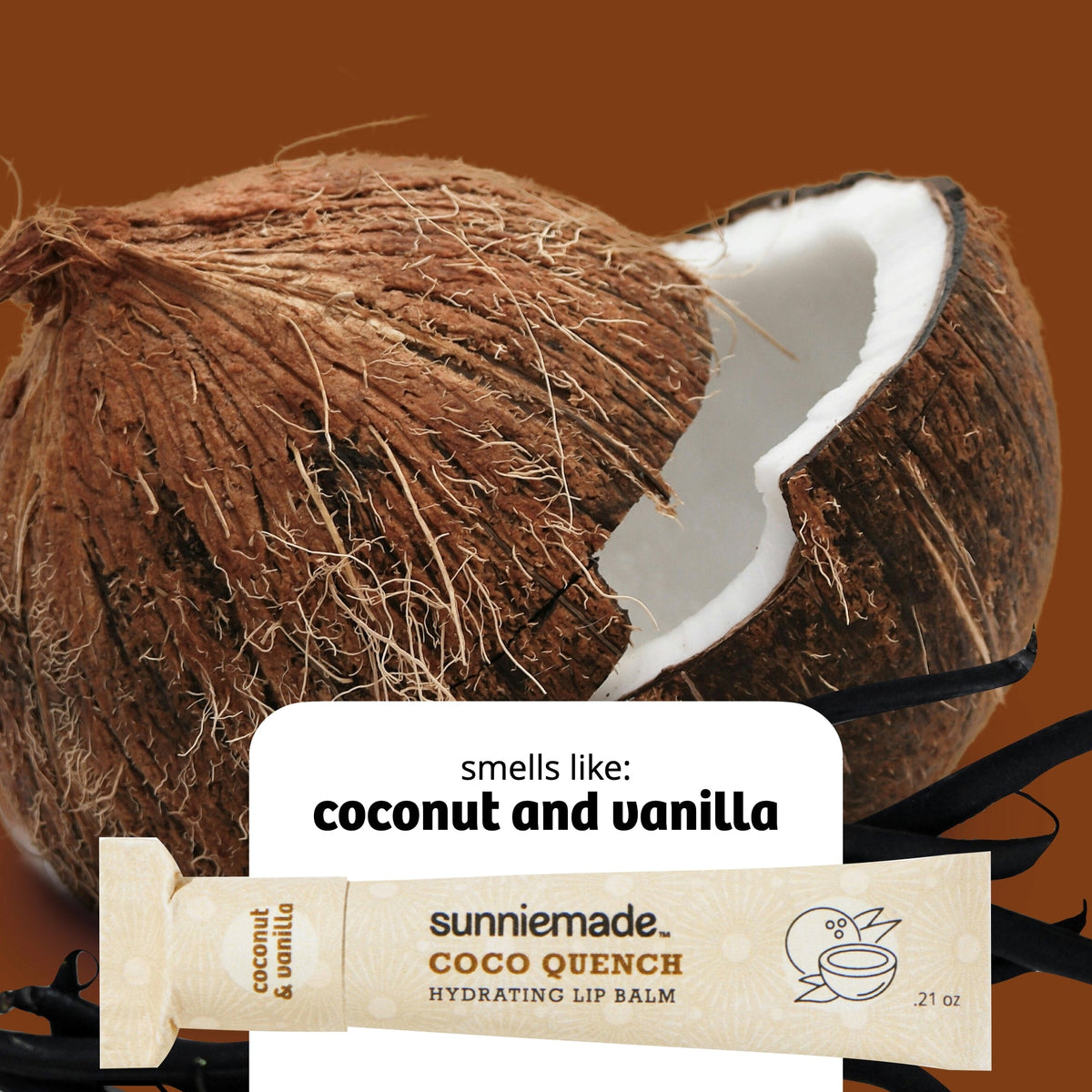 Home Essentials Hydrating Lip Balm - Coco Quench for daily home and personal routines with facial skin and sun care