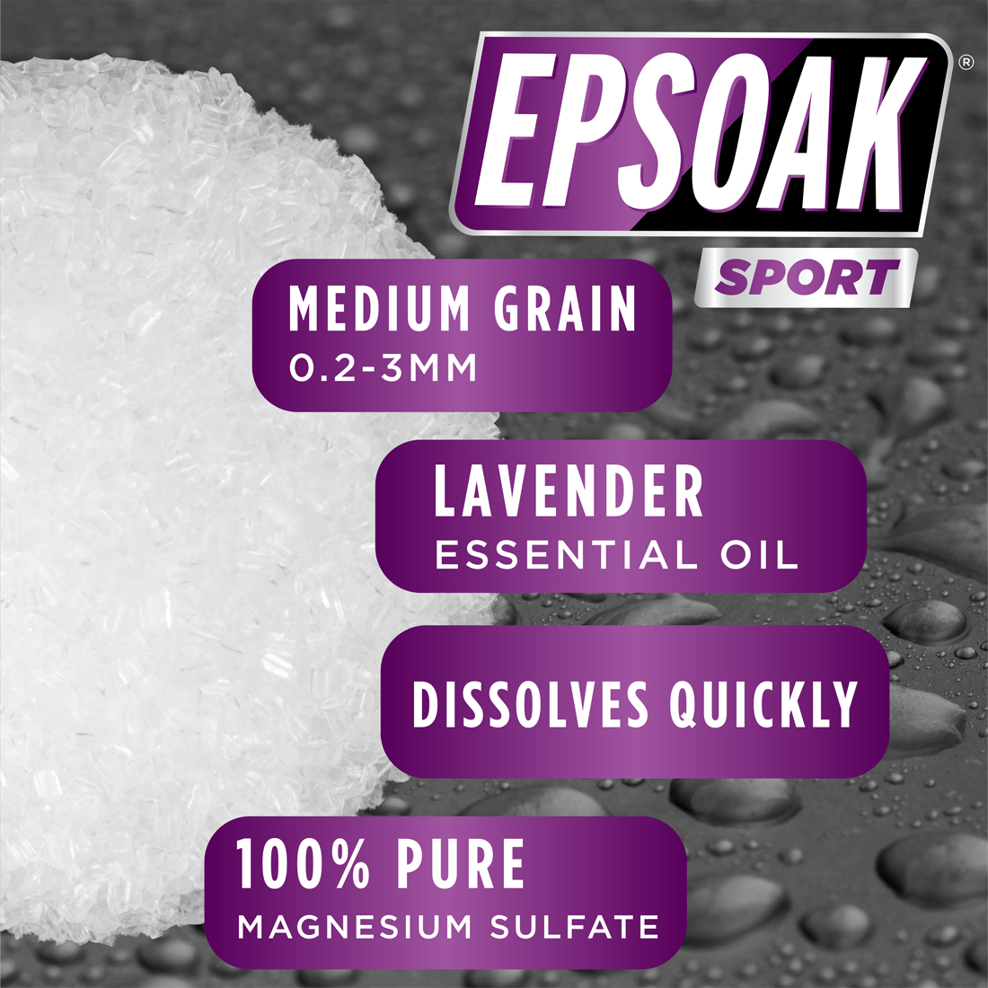 Routine Ready Epsom Salts - Everyday Sport Soothing for daily home and personal routines with bath body and hygiene