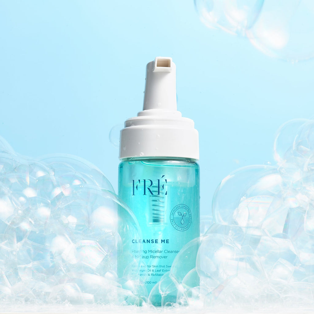 Routine Ready CLEANSE ME Foaming Micellar Water for daily home and personal routines with facial skin and sun care