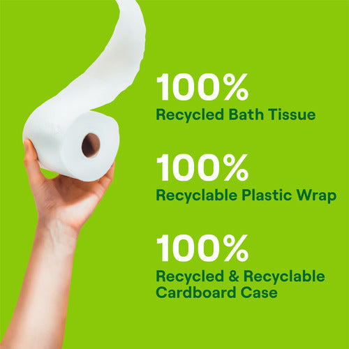 Practical Living 2-Ply Bathroom Tissue 240 sheets per roll for daily home and personal routines with cleaning laundry and paper products
