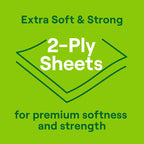 Practical Living 2-Ply Bathroom Tissue 240 sheets per roll for daily home and personal routines with cleaning laundry and paper products