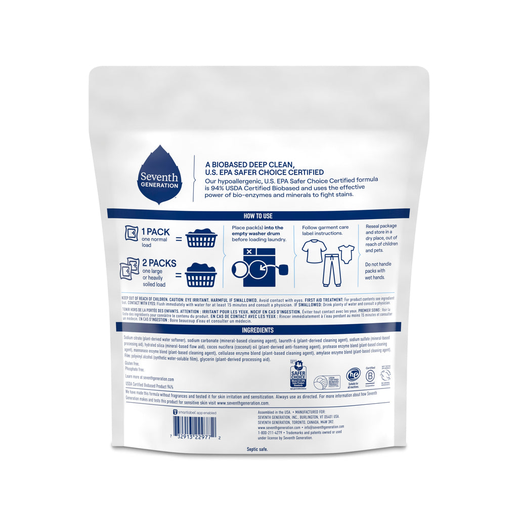 Daily Care Laundry Detergent Packs - Sensitive Skin for daily home and personal routines with cleaning laundry and paper products