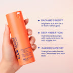 Routine Ready Glow Serum Face Milk for daily home and personal routines with facial skin and sun care