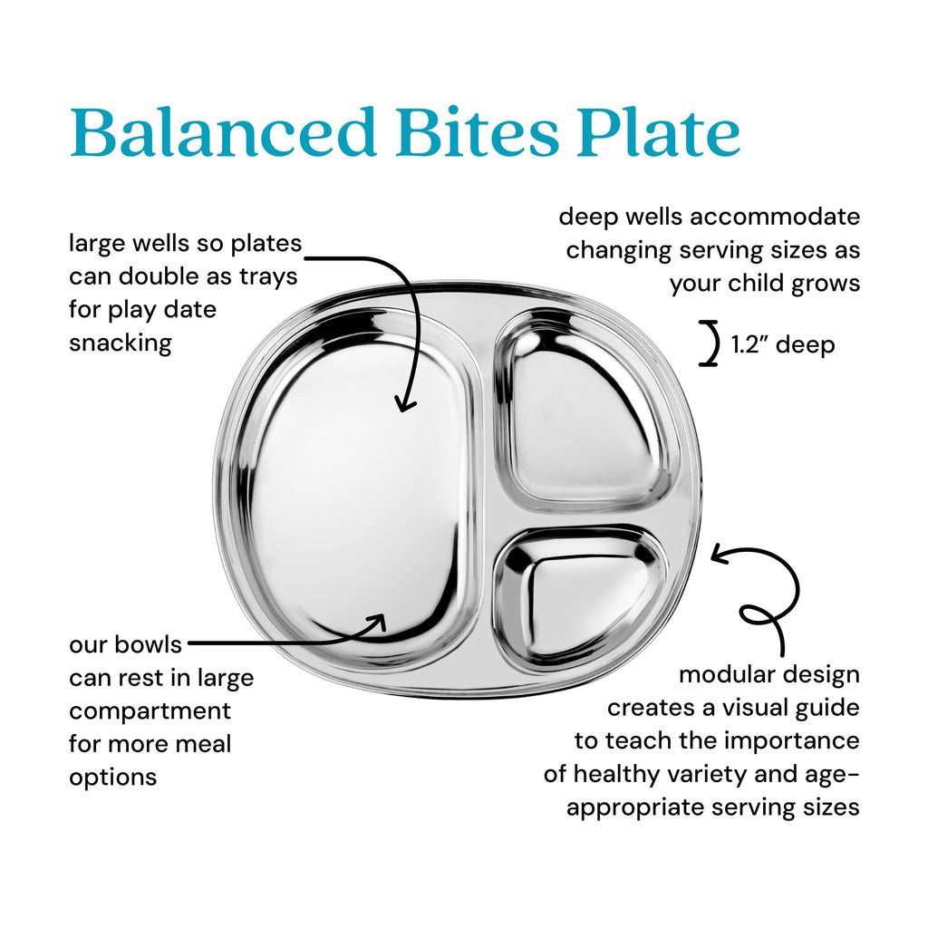 Routine Ready Balanced Bites Divided Plate for daily home and personal routines with baby care and kids products