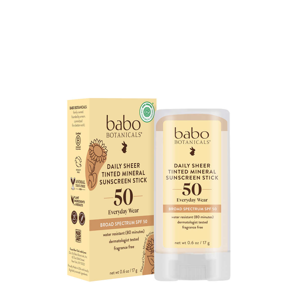 Daily Sheer Tinted Mineral Sunscreen Stick SPF50