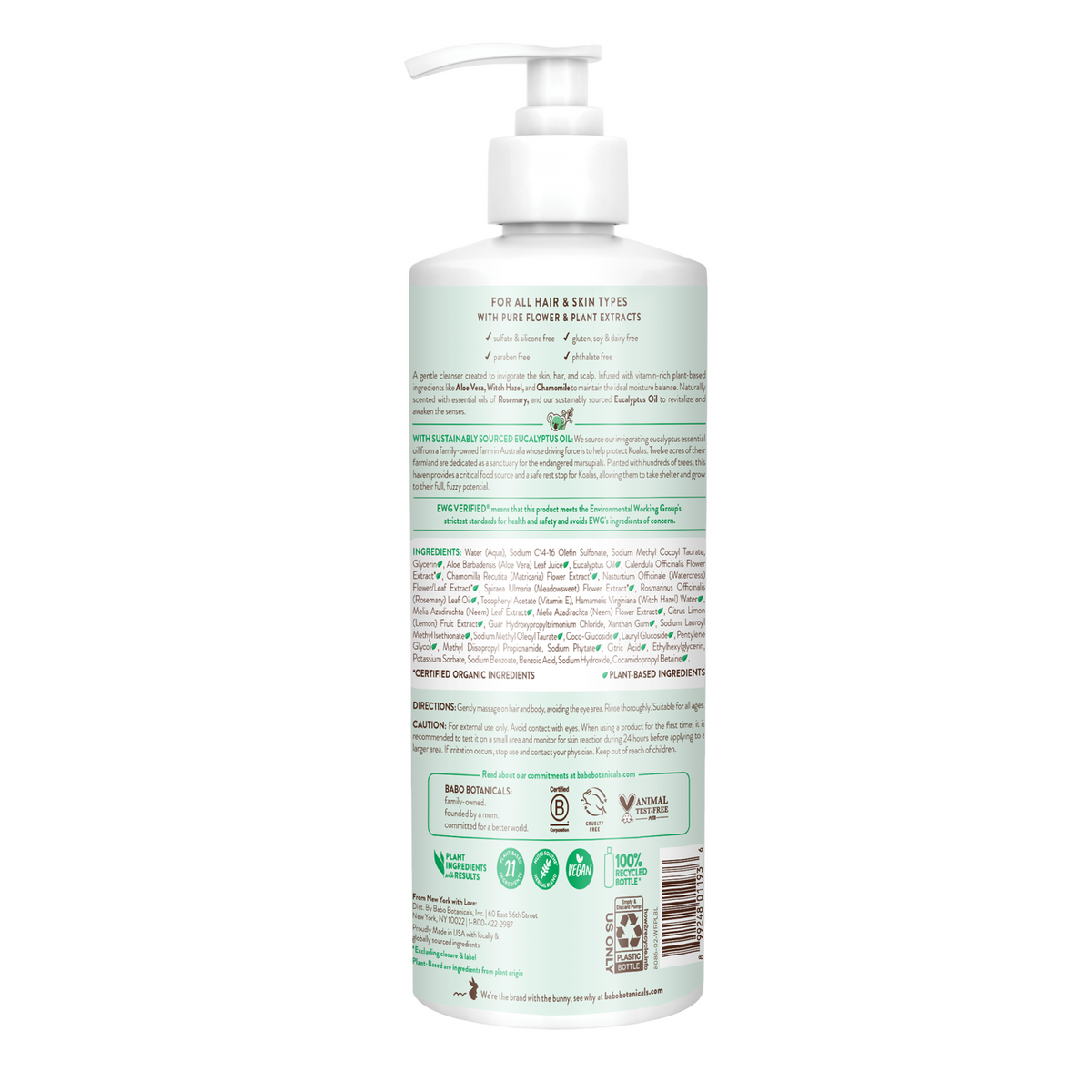Daily Care Eucalyptus Remedy 2-in-1 Shampoo and Wash for daily home and personal routines with hair care