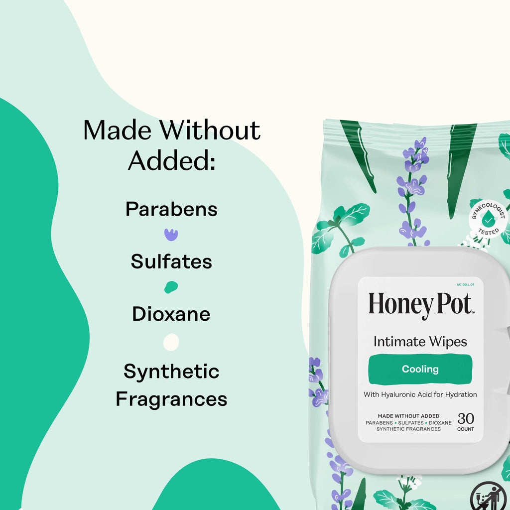 Everyday Home Cooling Intimate Wipes - Herbal Infusion for daily home and personal routines with general everyday essentials
