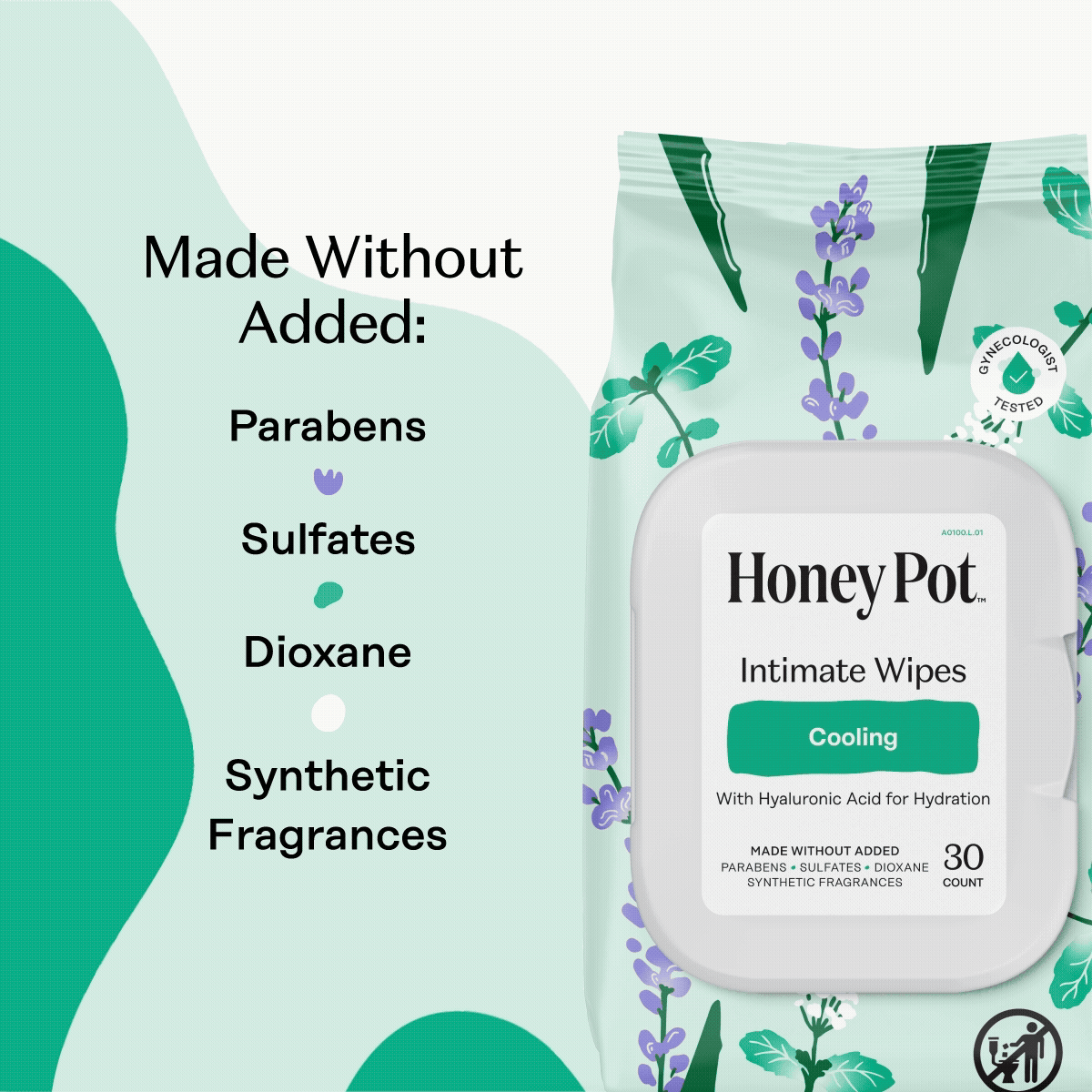Everyday Home Cooling Intimate Wipes - Herbal Infusion for daily home and personal routines with general everyday essentials