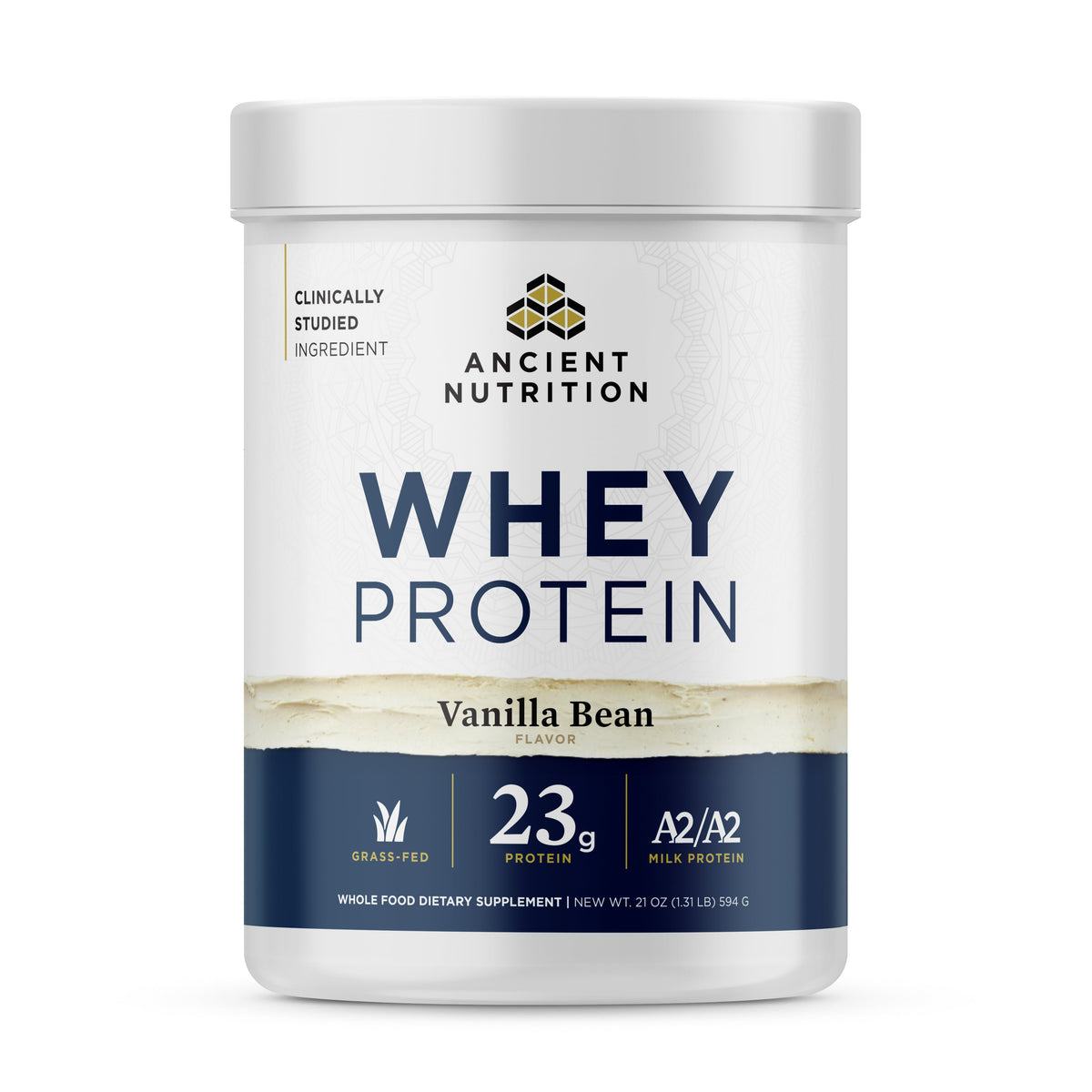 Grassfed Whey Protein, Vanilla Bean Flavor