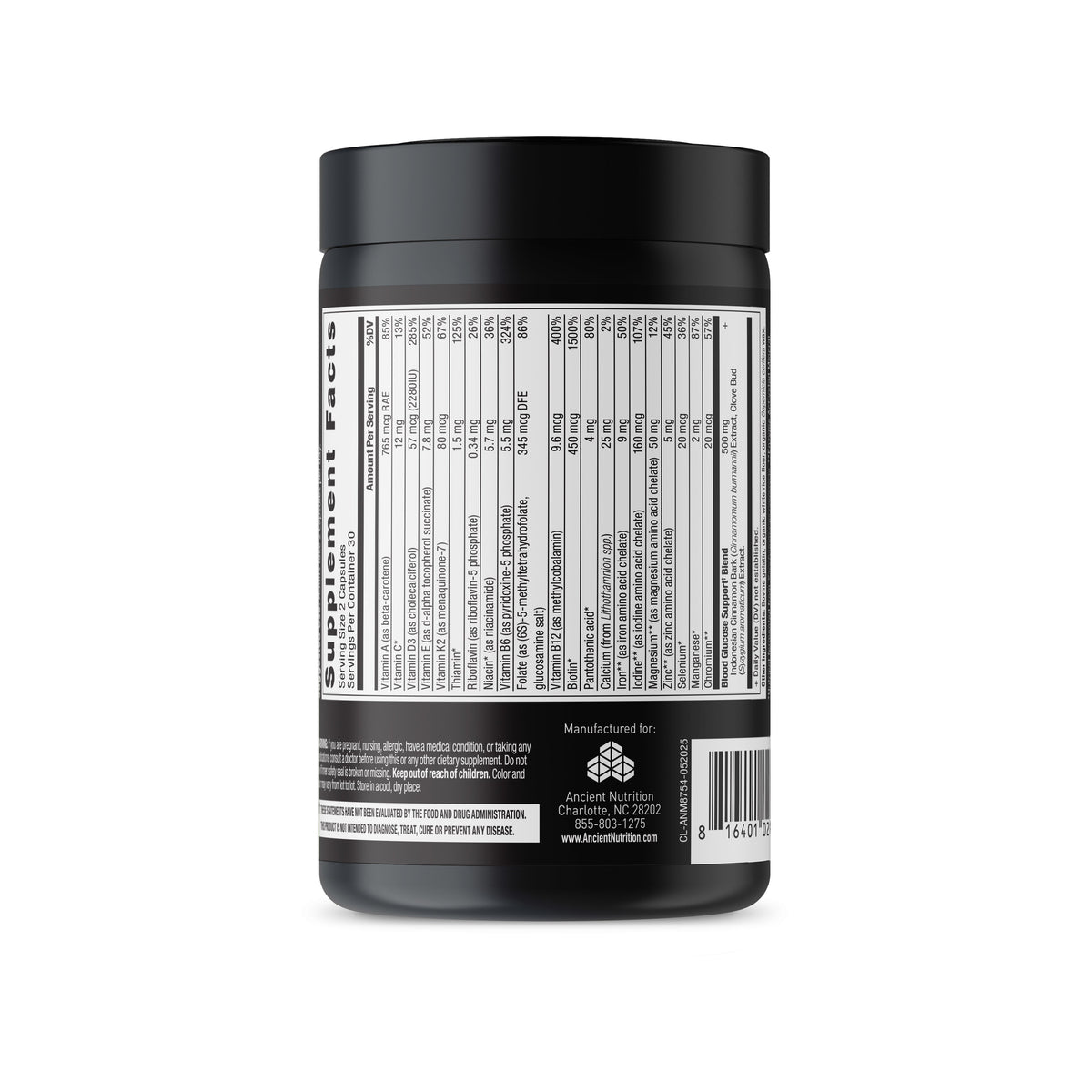 Routine Ready Ancient Multi Blood Sugar Support Capsules for daily home and personal routines with general everyday essentials