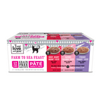 Farm To Sea Feast Cat Wet Food, Pate Variety Pack, 3oz, 12-Pack