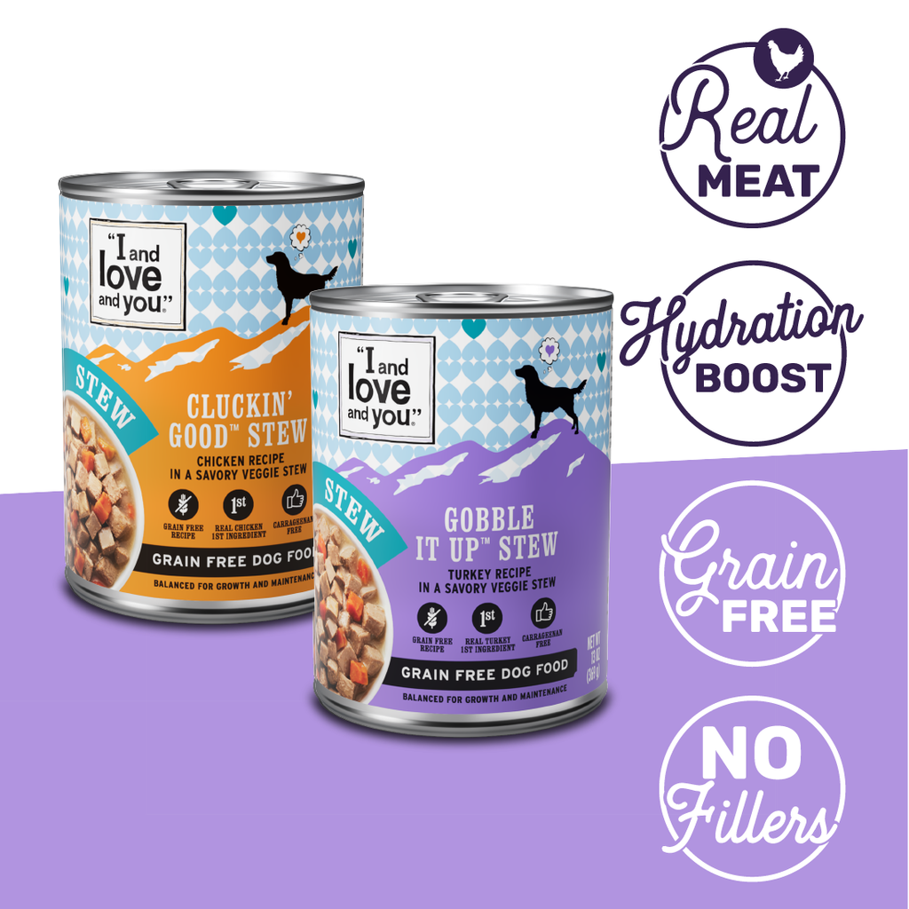 Everyday Home Cluckin Good and Gobble it Up Stew Grain-included Combo Pack Canned Dog Food, 13oz, 6-Pack for daily home and personal routines with pet care treats and accessories