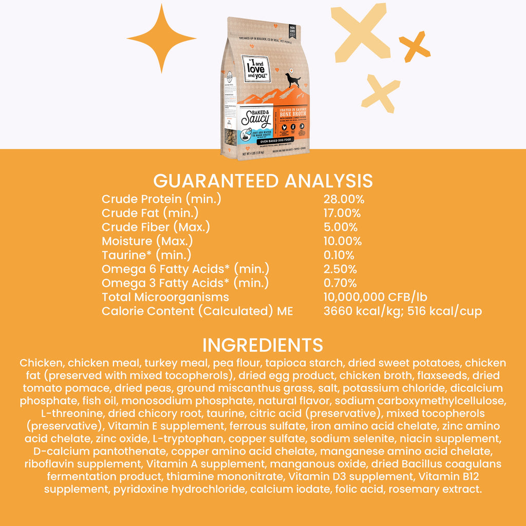Practical Living Baked and Saucy w Chicken + Sweet Potato Baked Kibble for daily home and personal routines with pet care treats and accessories