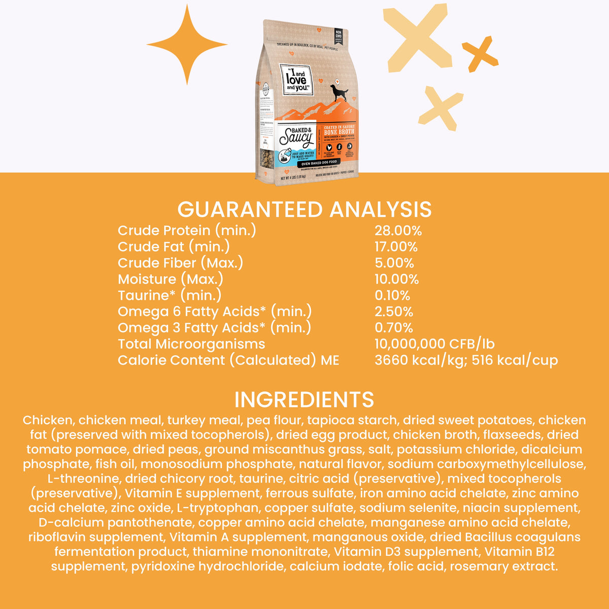 Practical Living Baked and Saucy w Chicken + Sweet Potato Baked Kibble for daily home and personal routines with pet care treats and accessories