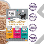 Home Essentials Feed Meow Variety Pack Grain-included Chunks In Gravy Wet Cat Food for daily home and personal routines with pet care treats and accessories