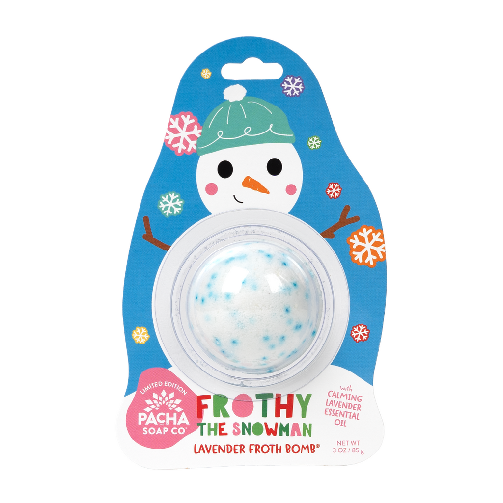 Bath Bomb Card - Frothy The Snowman