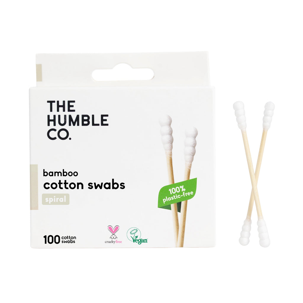 Cotton Swabs - Spiral Tip - White