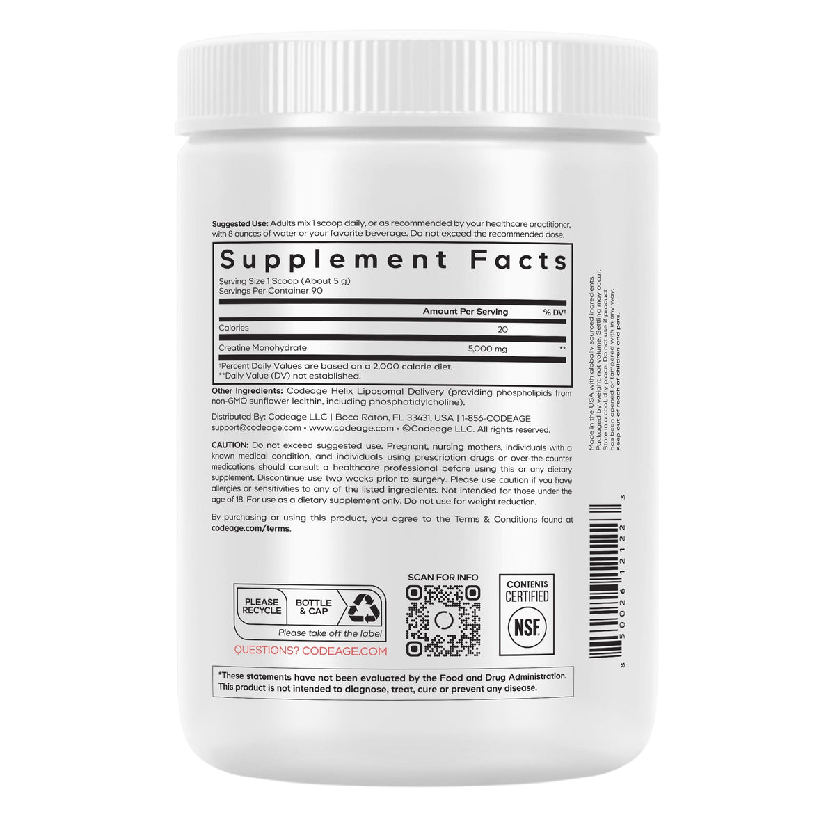 Daily Care Liposomal Creatine Monohydrate Large for daily home and personal routines with general everyday essentials