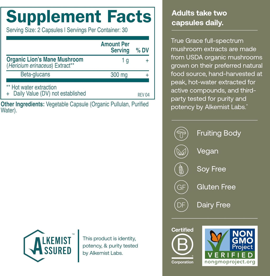 Practical Living Lion s Mane Capsules - Brain, Nerve and Cognitive Support for daily home and personal routines with general everyday essentials