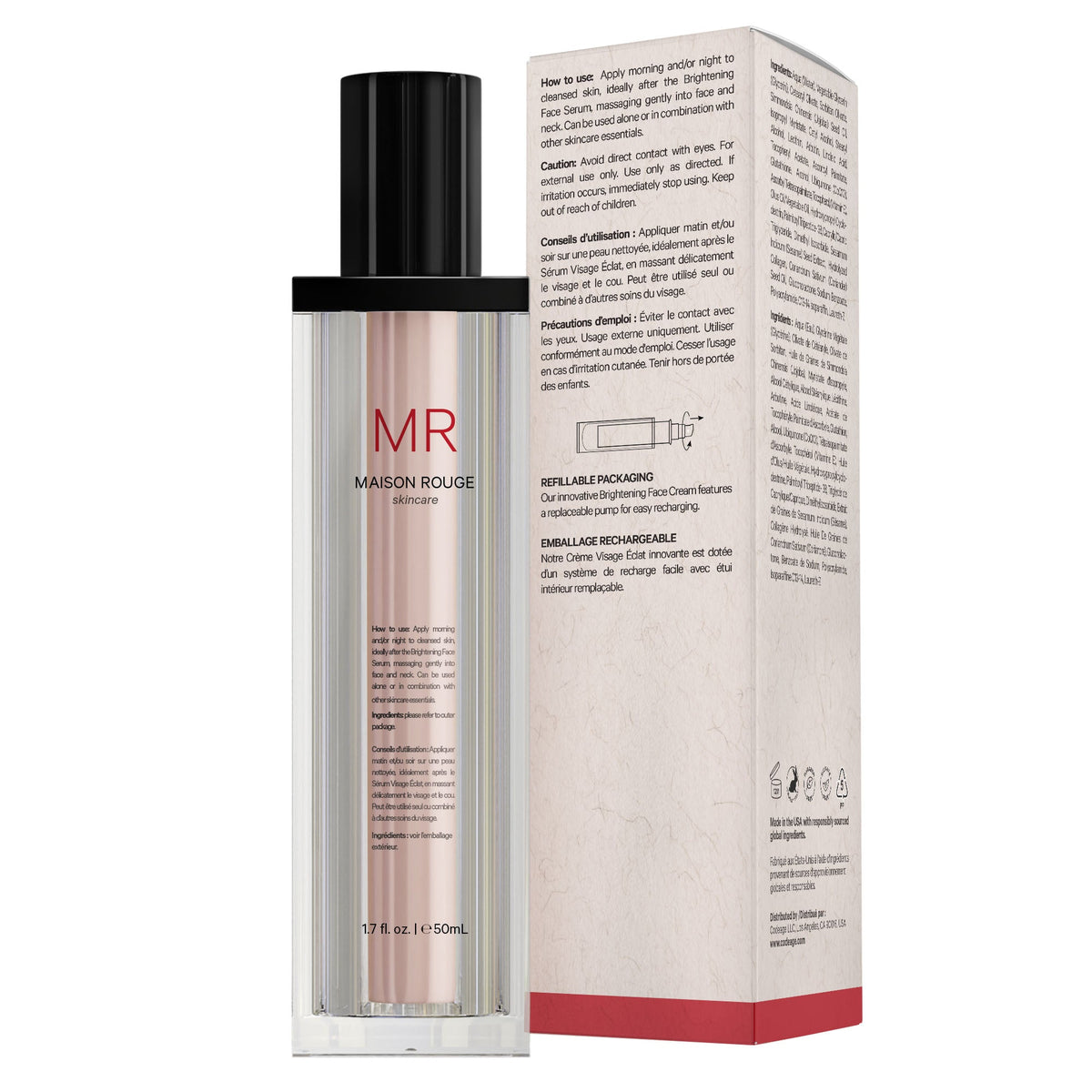 Practical Living Brightening Face Cream for daily home and personal routines with facial skin and sun care