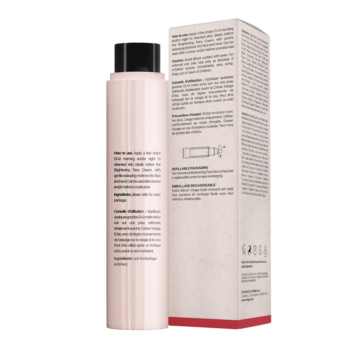 Daily Care Brightening Face Serum - Refill for daily home and personal routines with facial skin and sun care