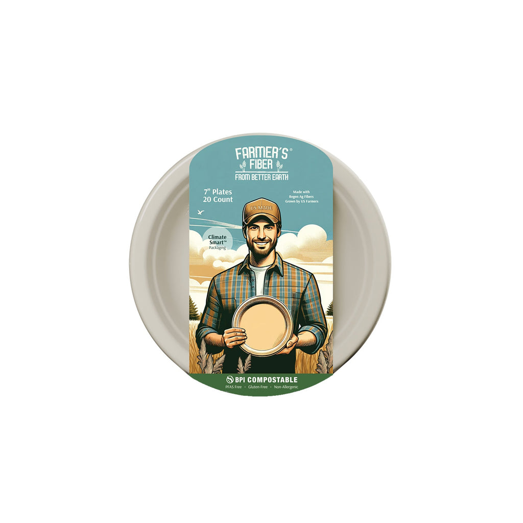 7" Farmer's Fiber Collection Round Plate