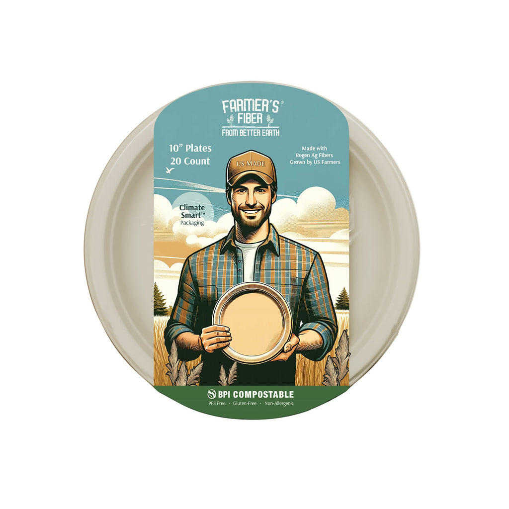 10" Farmer's Fiber Collection Round Plate