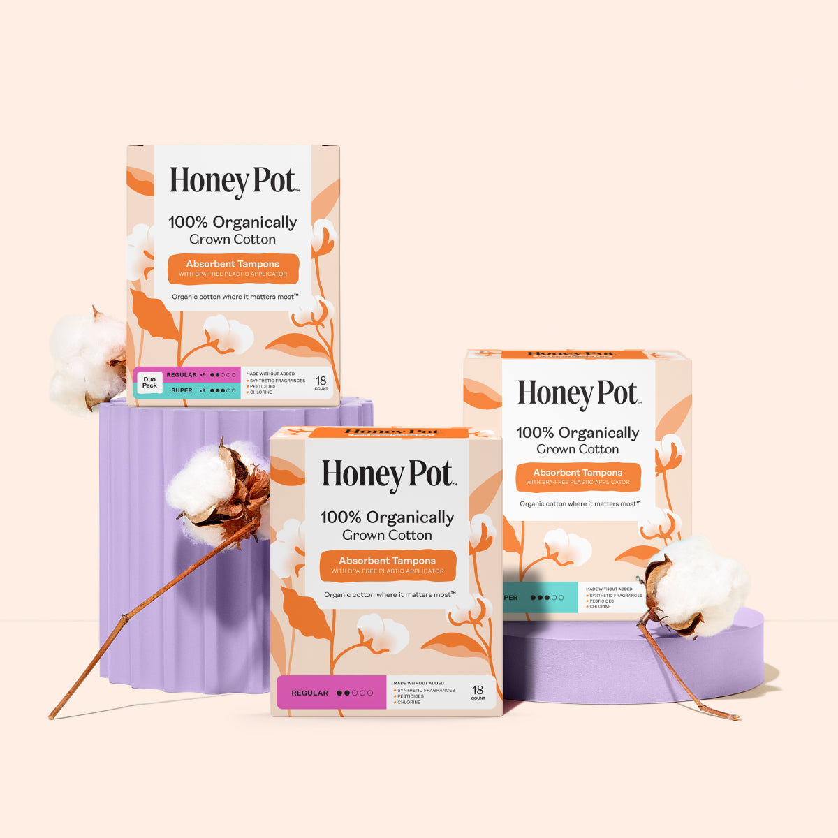 Practical Living fully Organic Regular Tampons for daily home and personal routines with general everyday essentials
