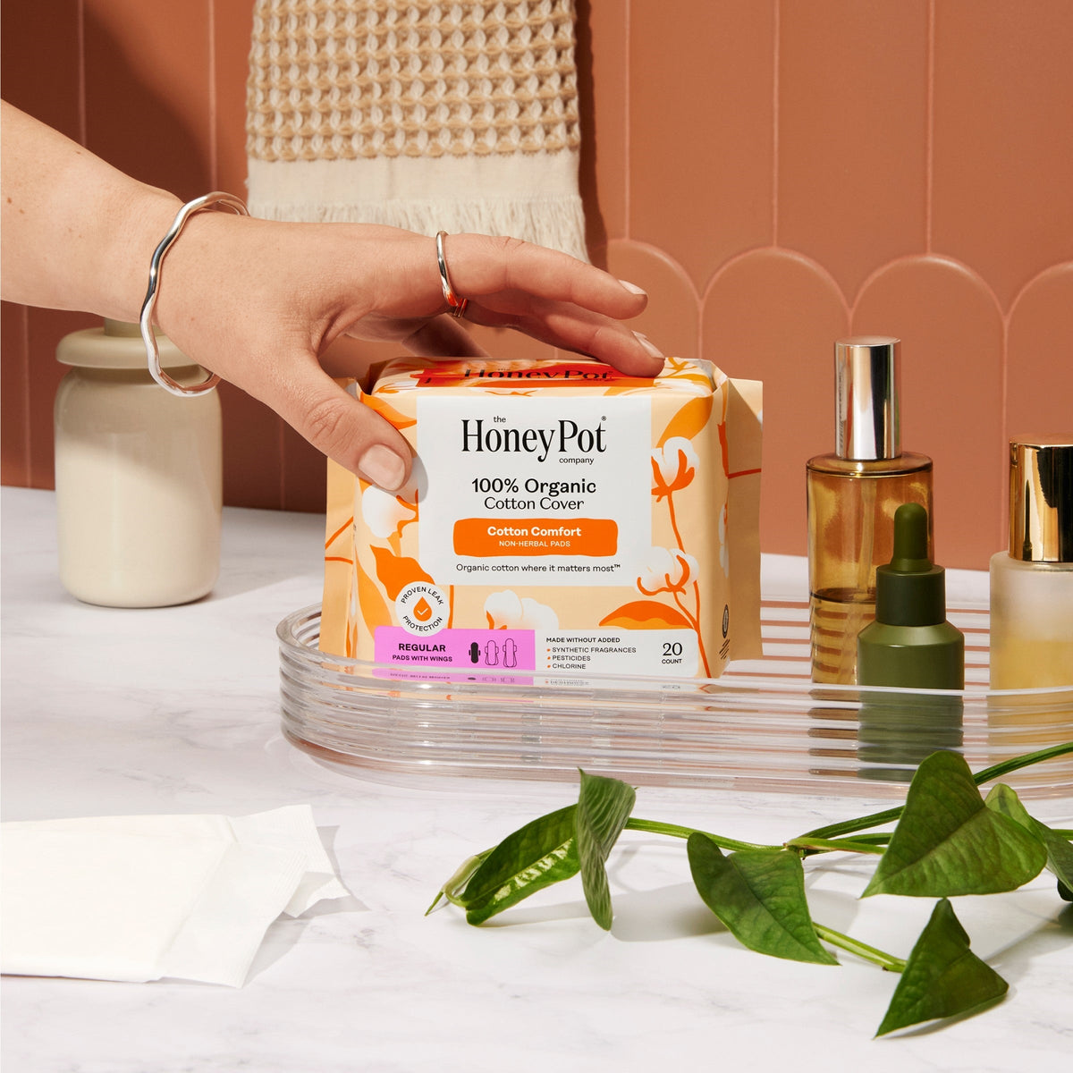 Everyday Home fully Organic Cotton Cover Pads for daily home and personal routines with bath body and hygiene