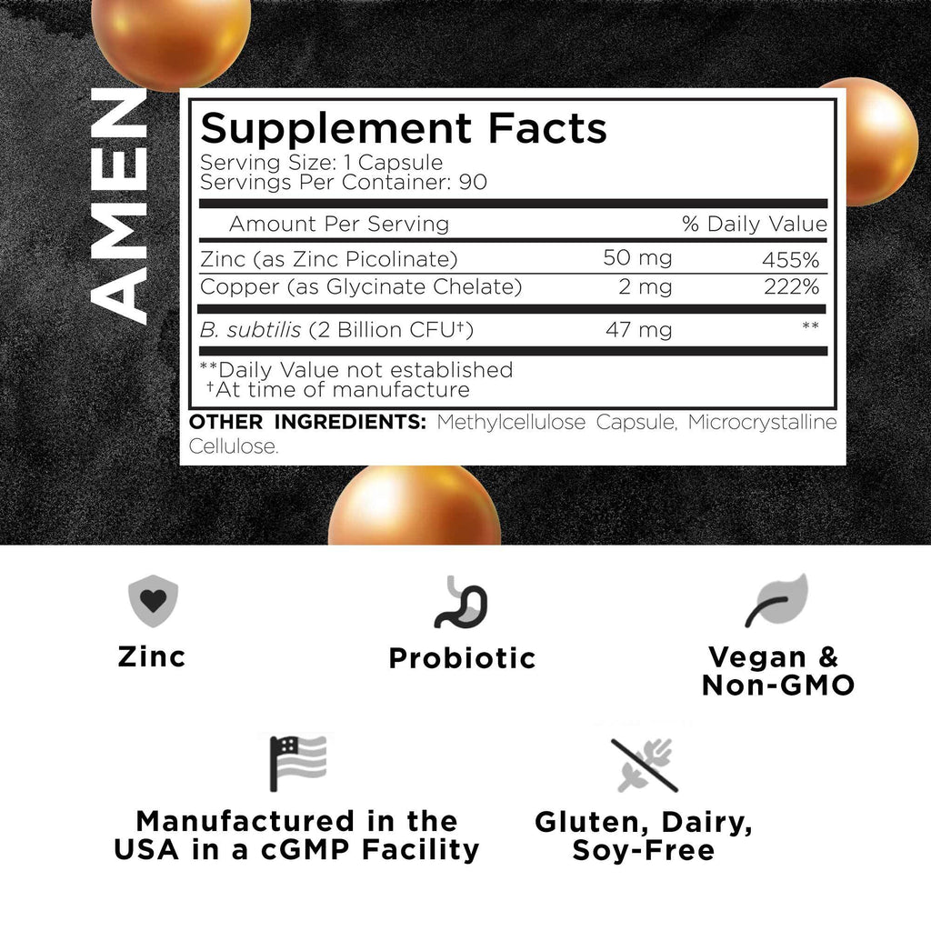 Everyday Home Amen Zinc Copper with Probiotics for daily home and personal routines with general everyday essentials