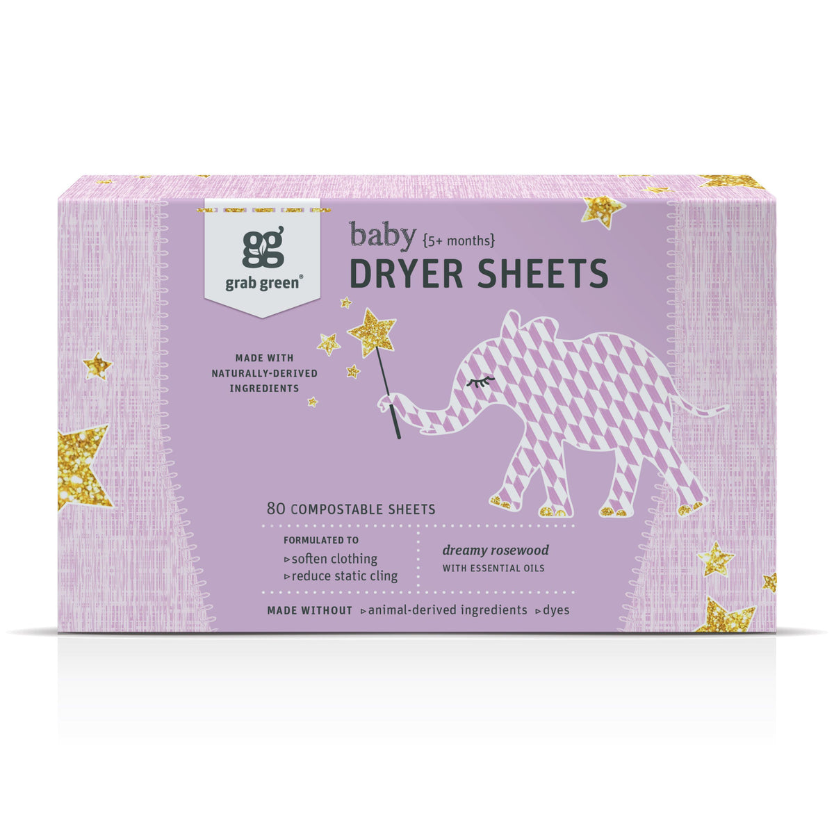 Baby Dryer Sheets (5+ Months) - Rosewood