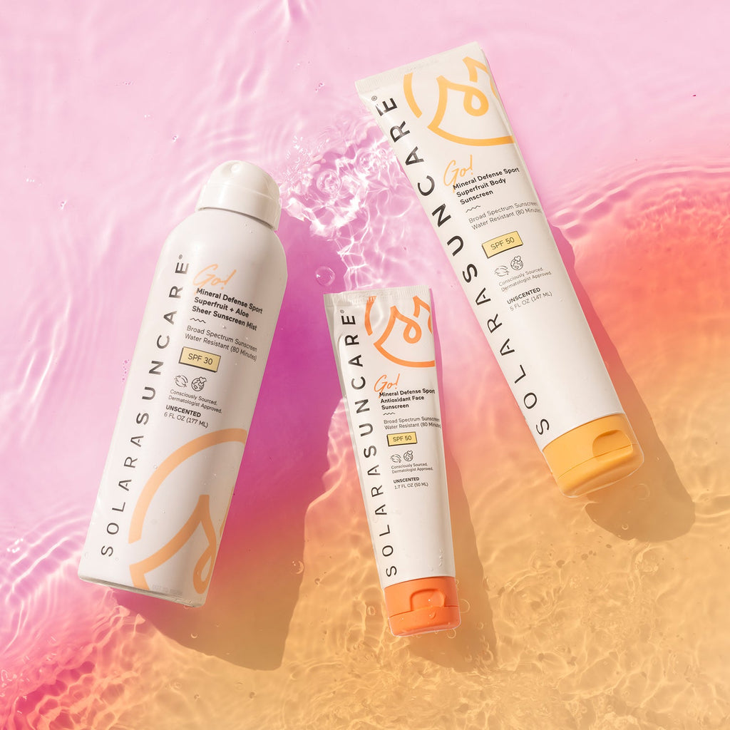 Practical Living Go Mineral Defense Sport Superfruit + Aloe Mist, SPF 30 for daily home and personal routines with facial skin and sun care