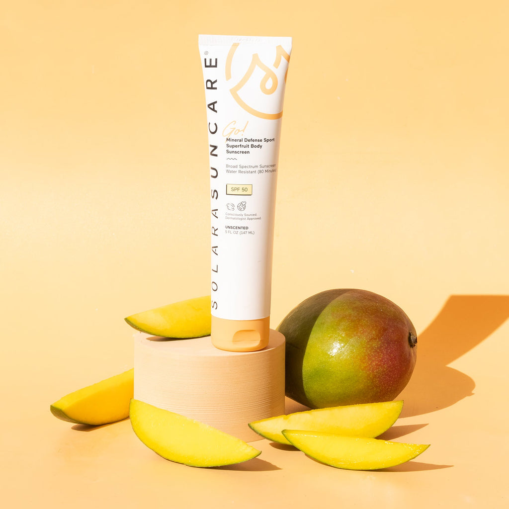 Home Essentials Go Mineral Defense Sport Superfruit Body Lotion, SPF 50 for daily home and personal routines with facial skin and sun care