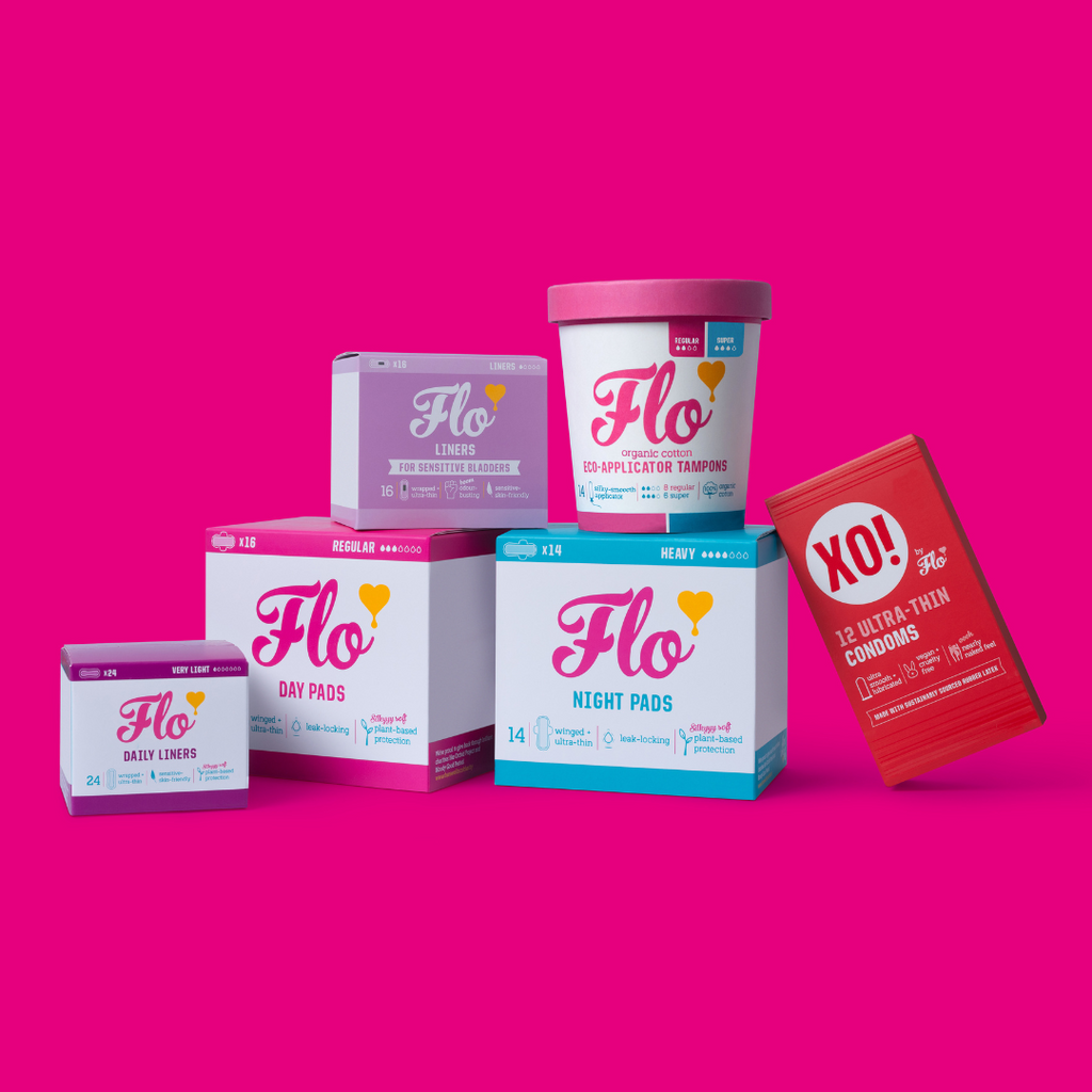 Practical Living FLO Organic Bamboo Period Pads Megapack for daily home and personal routines with bath body and hygiene