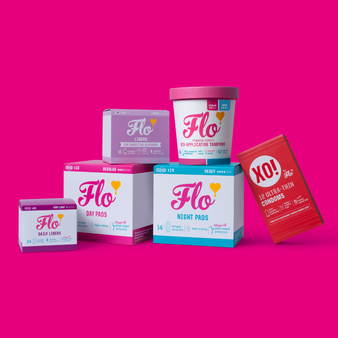 Practical Living FLO Organic Bamboo Period Pads Megapack for daily home and personal routines with bath body and hygiene