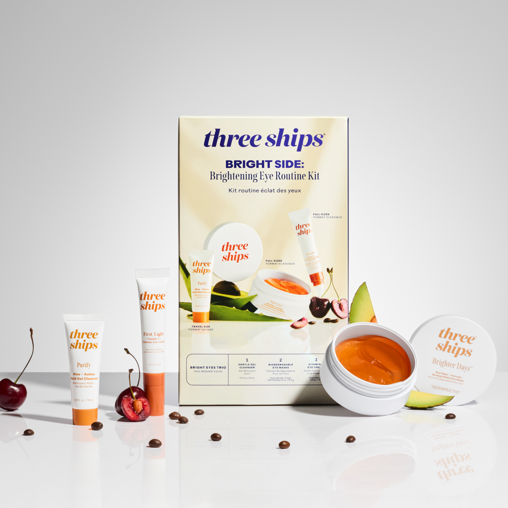 Routine Ready Bright Side Brightening Eye Routine Kit for daily home and personal routines with facial skin and sun care