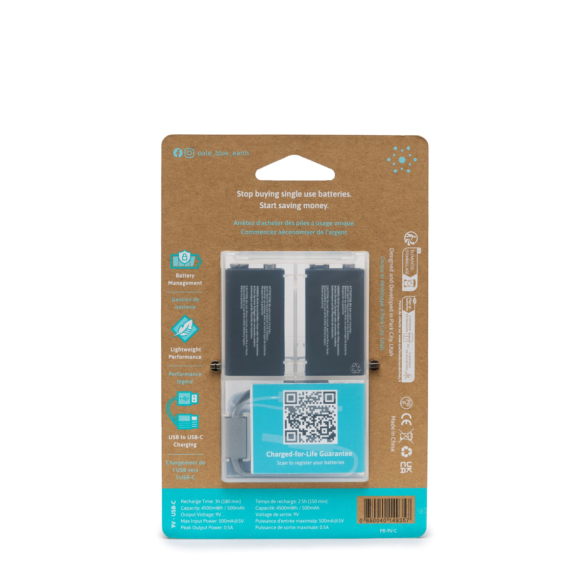 Routine Ready 9V USB-C Li-ion Rechargeable Batteries for daily home and personal routines with general everyday essentials