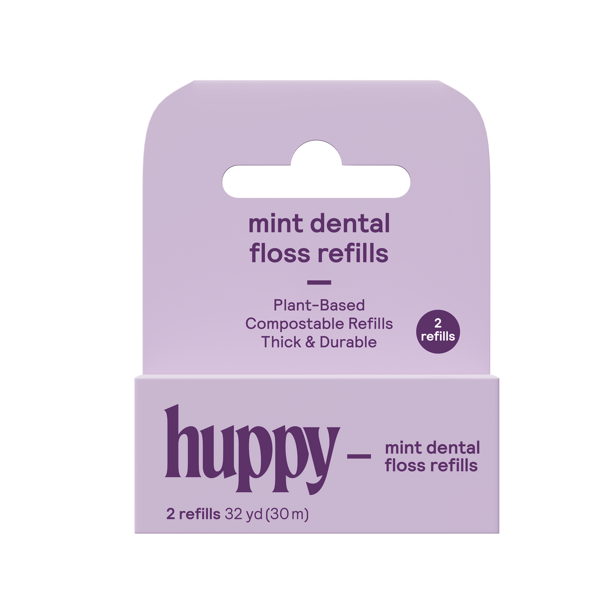 Home Essentials Dental Floss, Vegan Mint - Refill for daily home and personal routines with oral care