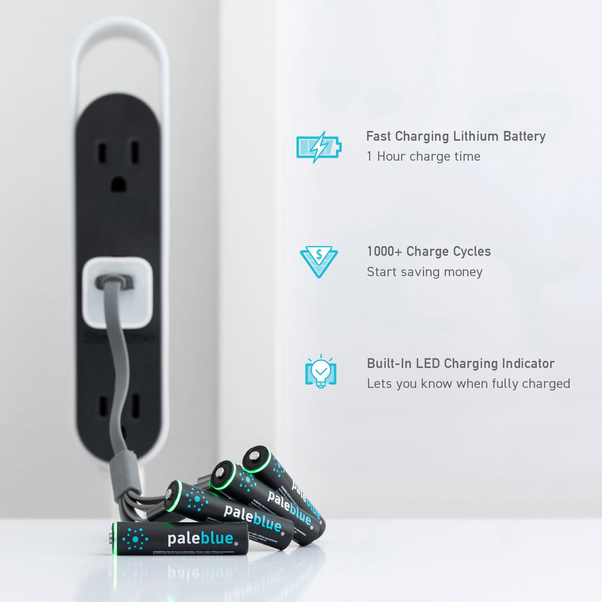 Home Essentials AAA USB-C Li-ion Rechargeable Batteries for daily home and personal routines with general everyday essentials