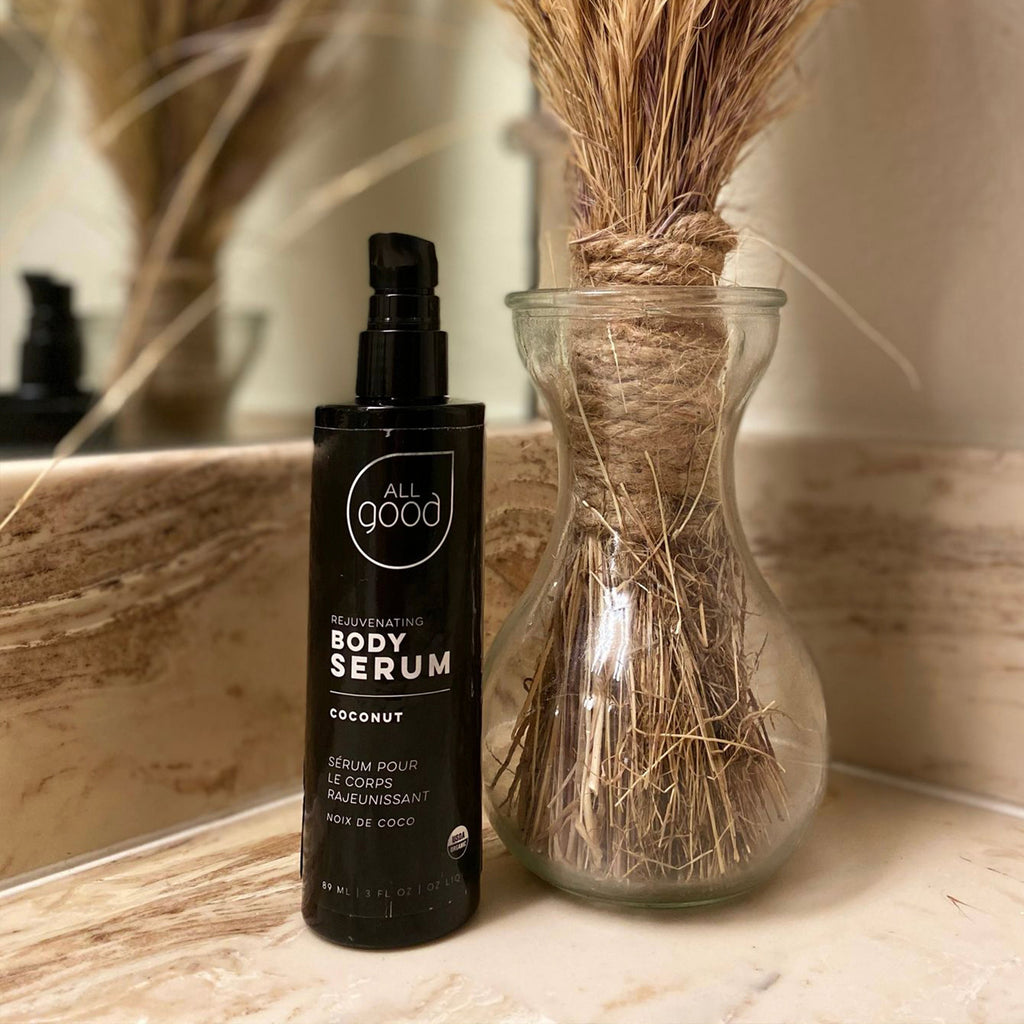 Home Essentials Body Serum for daily home and personal routines with facial skin and sun care