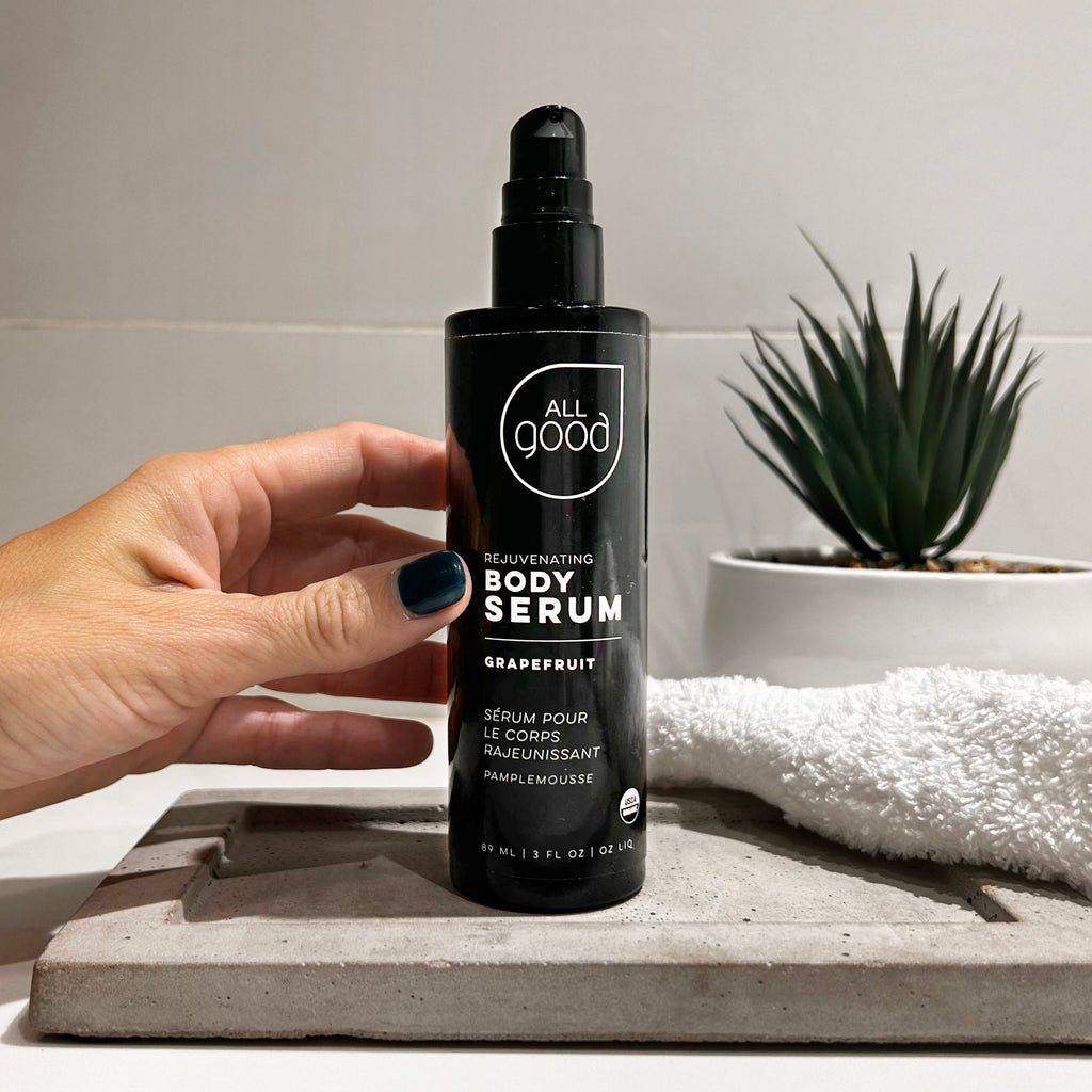 Home Essentials Body Serum for daily home and personal routines with facial skin and sun care
