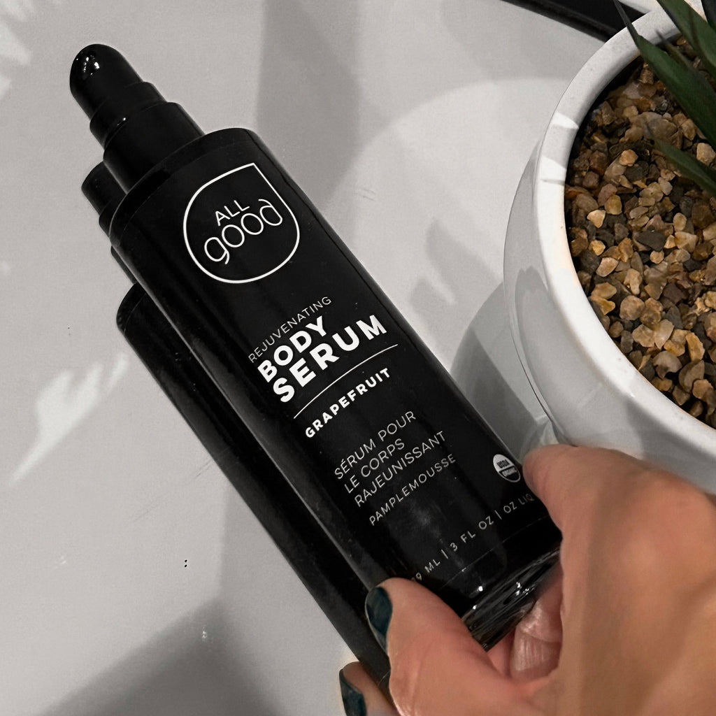 Home Essentials Body Serum for daily home and personal routines with facial skin and sun care