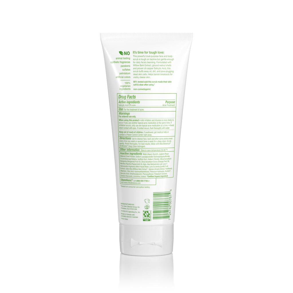 Daily Care Acnedote Exfoliating Face and Body Scrub for daily home and personal routines with cleaning laundry and paper products
